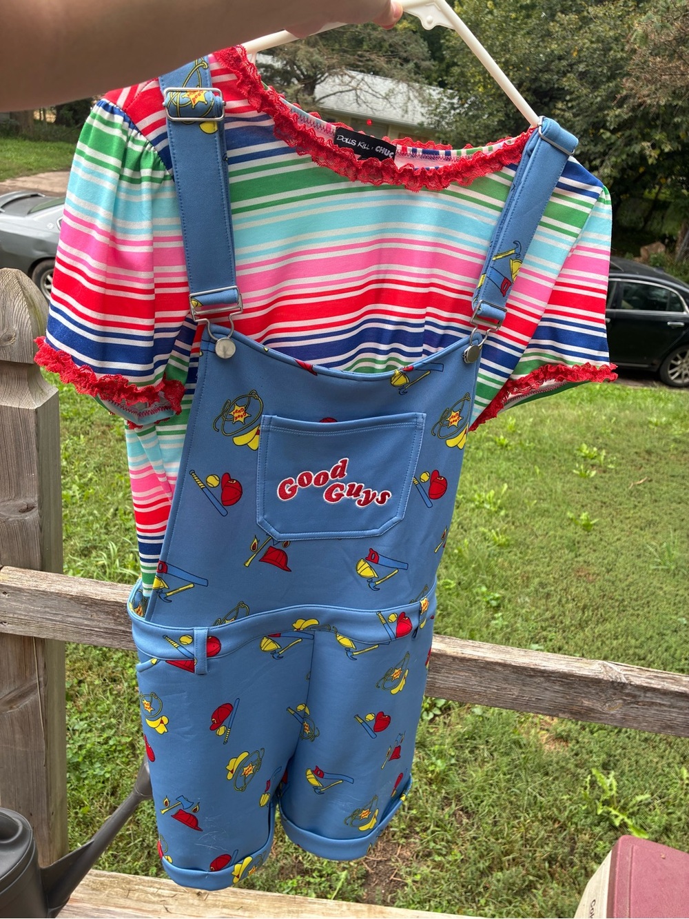 Hot Topic brand Chucky shortall cosplay Size XL
Like New
Retail $48.99
Dolls K
